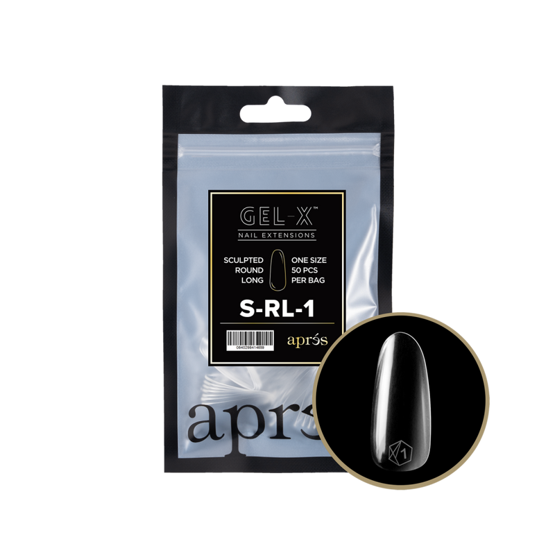 Apres Gel-X Sculpted Round Long Refill (50pcs) - Size 1