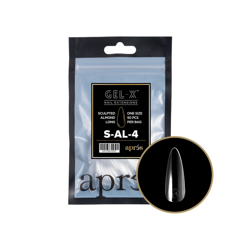 Apres Gel-X Sculpted Almond Long Refill (50pcs) - Size 4