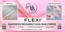 HyBa Beauty FLEXI SANDWICH REUSABLE DUAL NAIL FORMS - SET 1