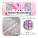 HyBa Beauty FLEXI SANDWICH REUSABLE DUAL NAIL FORMS - SET 1