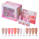 HyBa Beauty FRENCH Ice Jelly Gel Polish Collection 1 - Global Beauty Supply, LLC