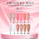 HyBa Beauty FRENCH Ice Jelly Gel Polish Collection 1 - Global Beauty Supply, LLC