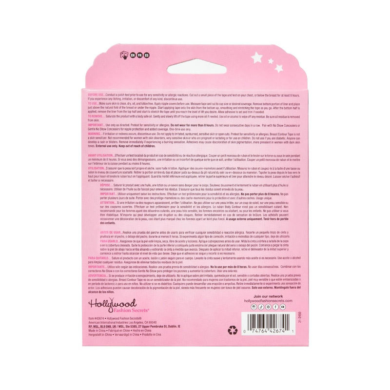 Hollywood Fasion Secrets - Breast Contour Tape for Light Skin
