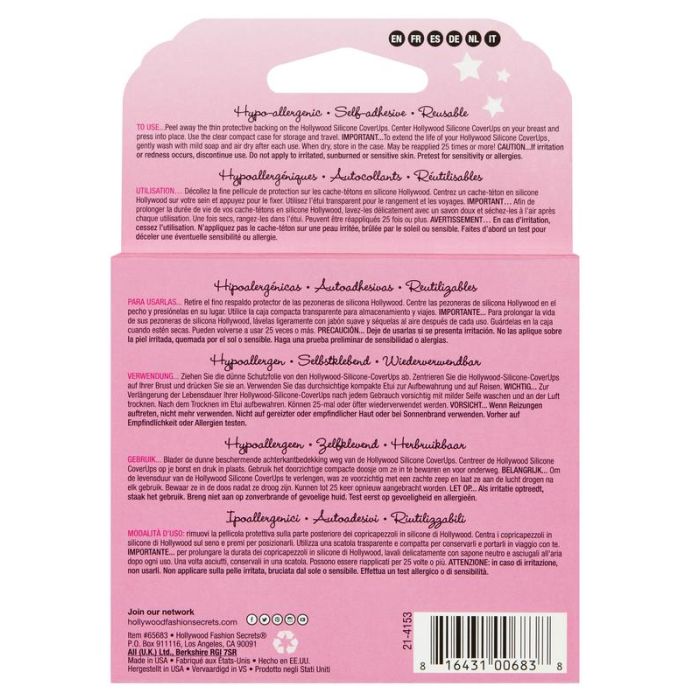 Hollywood Fasion Secrets - Silicacone CoverUps for Light Skin Tone
