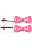 Double Dare - OMG! Hair Up Bow Pin "Hot Pink"