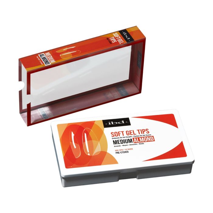 IBD Soft Gel Tips Almond Medium  - Tip Box