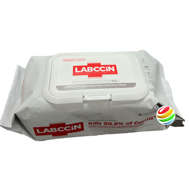 Labccin Hand Sanitizer Wipes - Case of 24 Packs