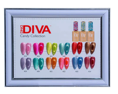 DND DIVA 9D Cat Eye Gel Polish - Candy Collection Complete Set