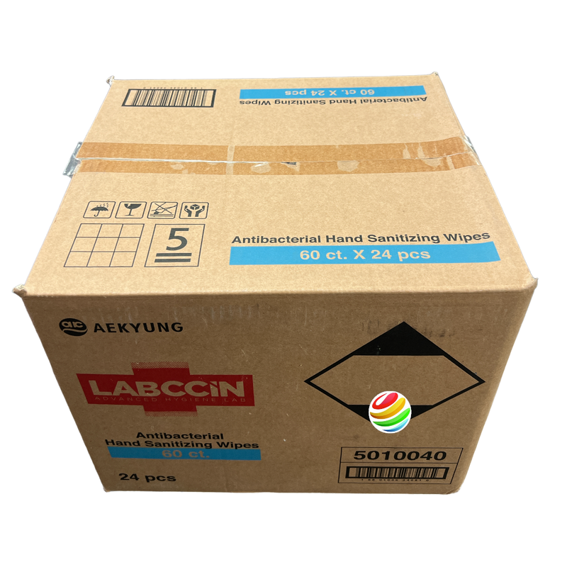 Labccin Hand Sanitizer Wipes - Case of 24 Packs