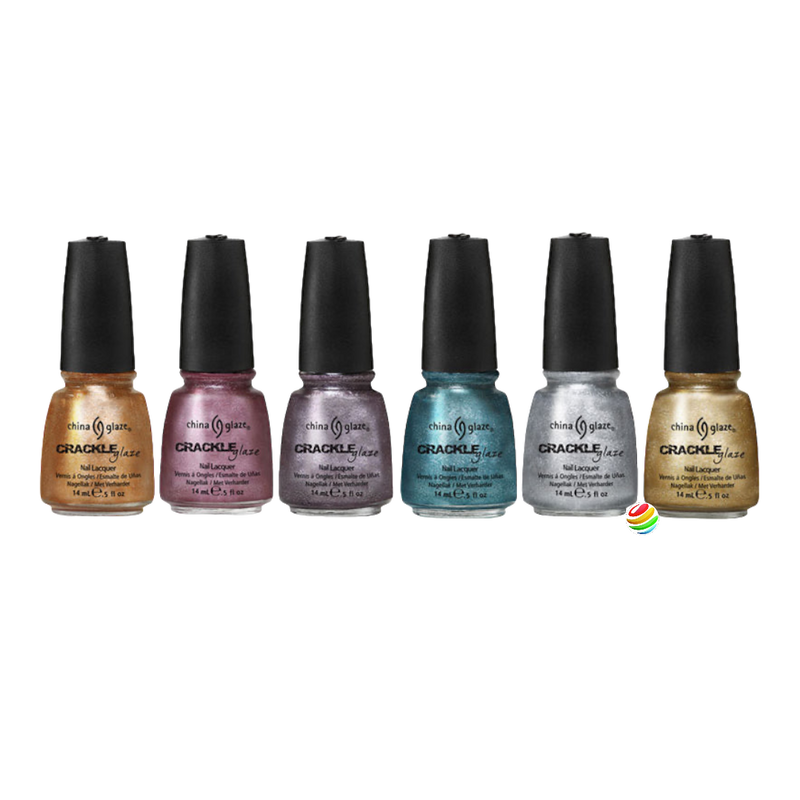 China Glaze Crackle Metals Collection (6pcs) - One of Each Color