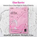 Kiss New York Hydro-Glow Rose PDRN Intensive Serum Sheet Mask (6 Sheets)