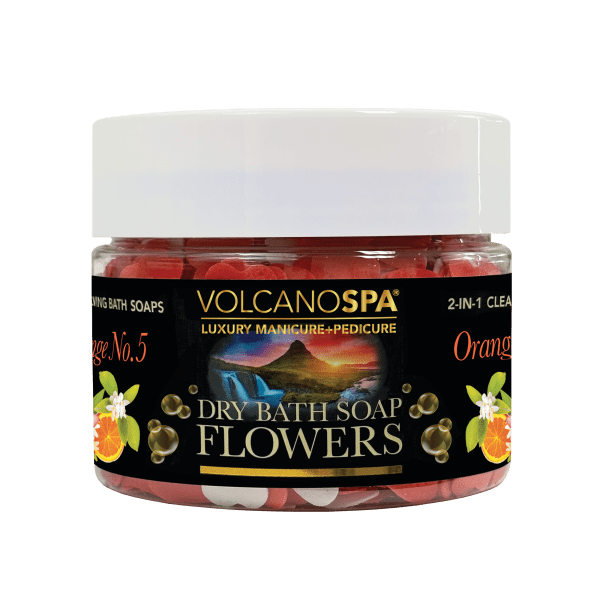 VolcanoSpa Dry Bath Soap Flowers- Orange No.5