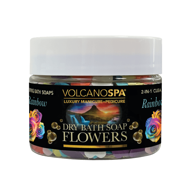 VolcanoSpa Dry Bath Soap Flowers- Rainbow