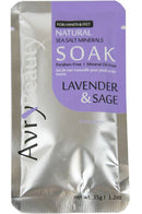 Avry Beauty - Natural Sea Salt Minerals Soak "Lavender & Sage" 1.2oz