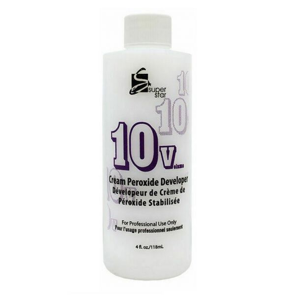 Super Star 10 Volume Cream Peroxide Developer 4 oz