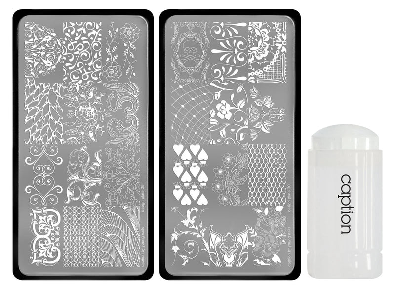 YN - Young Nails Caption Art Screens - Midnight Rose