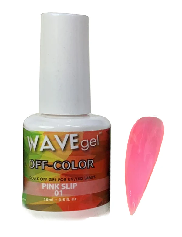 Wave Gel Off-Color Gel Polish .5oz - Pink Slip