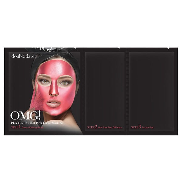 Double Dare - OMG! 3 IN 1 Facial Mask Kit "Hot Pink"