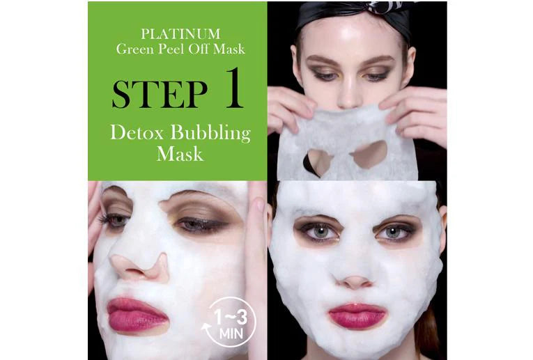 Double Dare - OMG! 3 IN 1 Facial Mask Kit "Platinum Green"