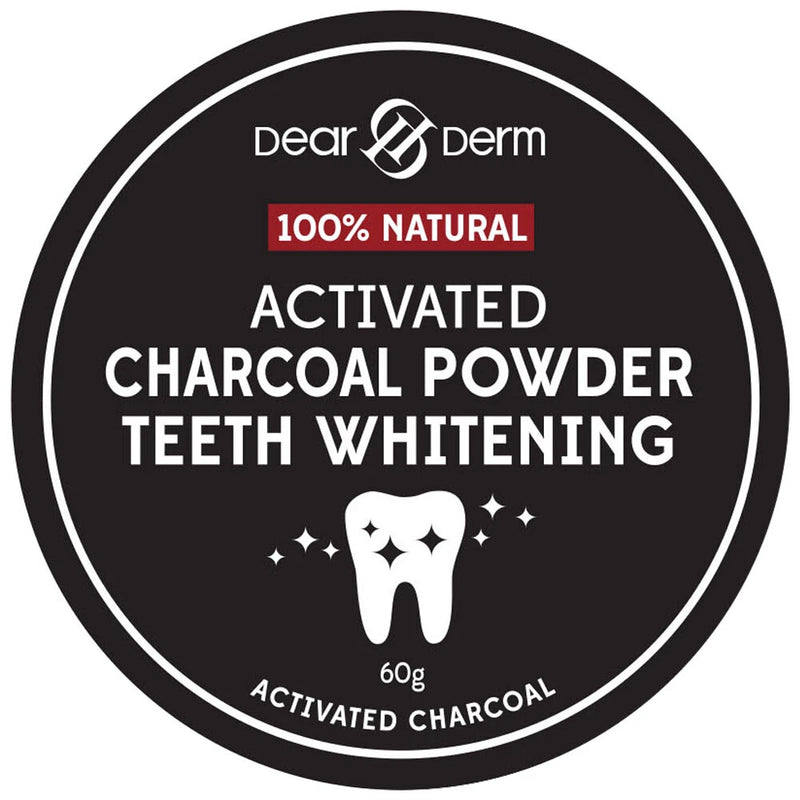 Dearderm - 100% Natural Activated Charcoal Powder Teeth Whitening 60g
