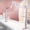 LED Foldable Arch Table Lamp Dimmable with Rhinestones - Rose Gold