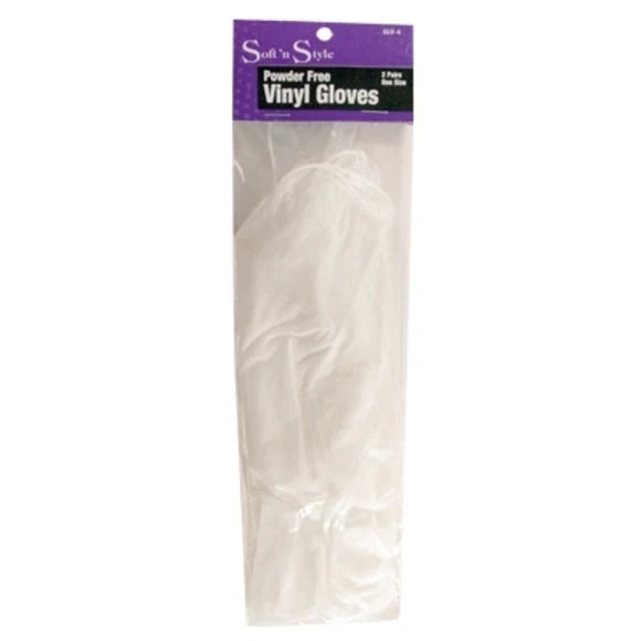 Soft'n Style - Disposable Vinyl Gloves, 2 Pairs One Size