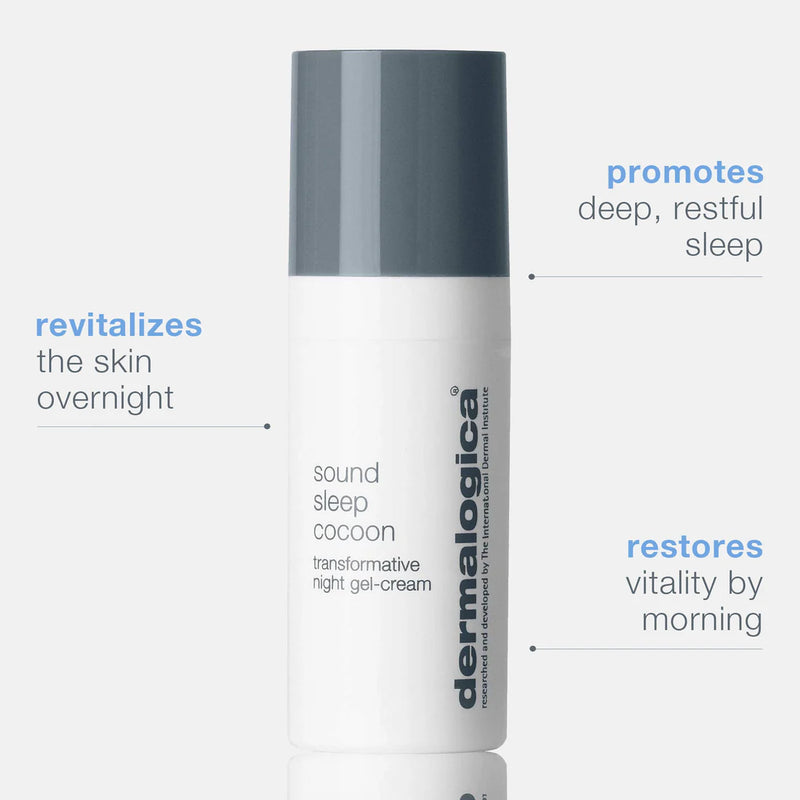 dermalogica sound sleep coccon transformative night gel-cream .34 US FL OZ 10mL