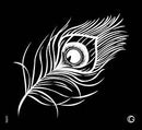 G Body Art - Peacock Feather 2 Stencils