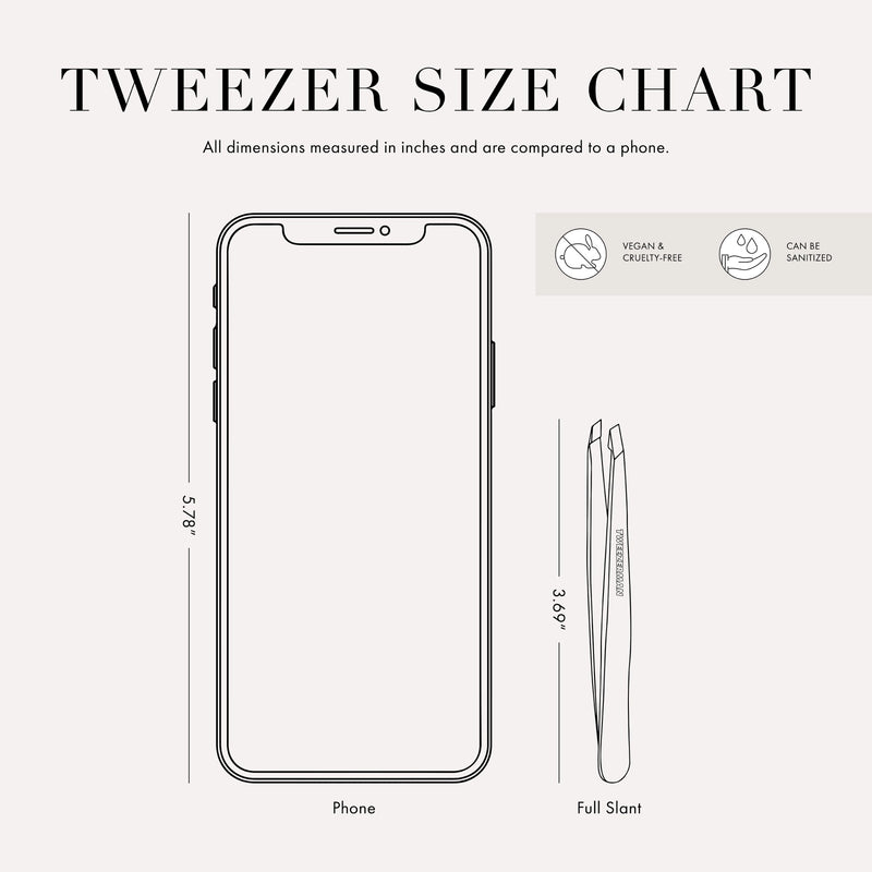 Tweezerman Slant Tweezer Matte Black 1256-MBKR