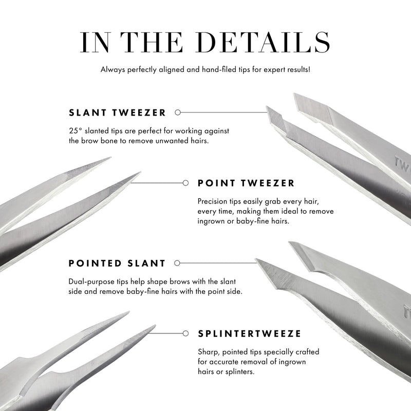 Tweezerman Point Tweezer Classic Stainless Steel 1240-R