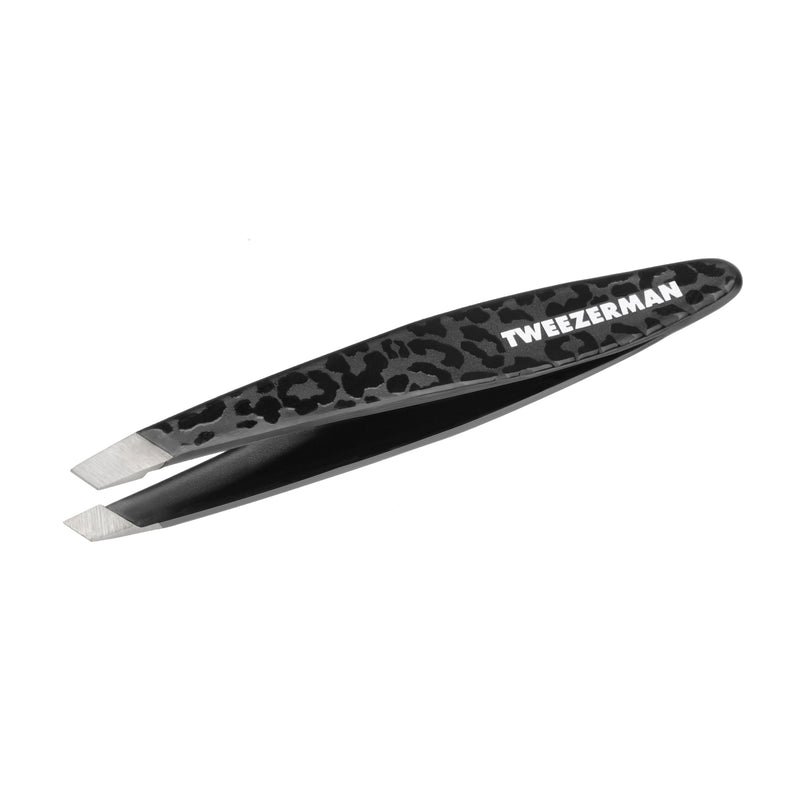 Tweezerman Mini Slant Tweezer Black Leopard 1252-BLR