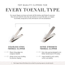 Tweezerman Stainless Steel Extra Strength Toenail Clipper 5161-R