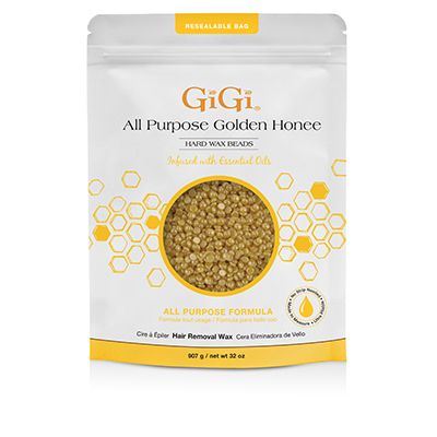 GiGi All Purpose Golden Honee Hard Wax Beads 14 oz
