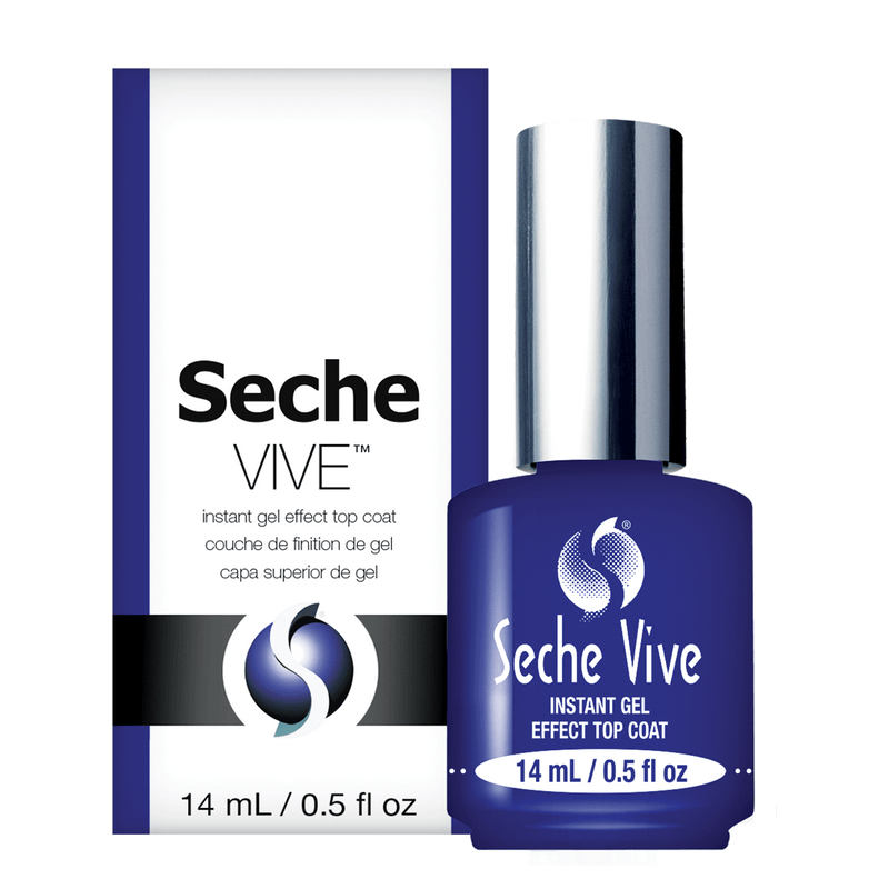 Seche Vive Gel Effect Top Coat Nail Art 0.5 Oz