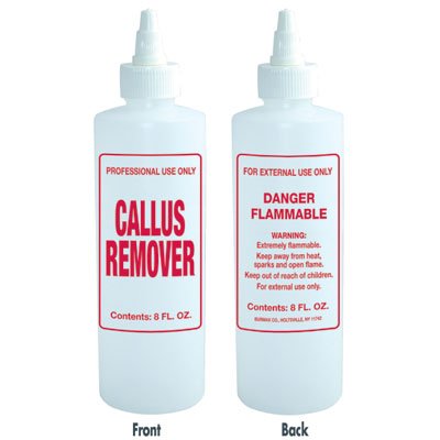 8 oz. Imprinted Empty Bottle - Callus Remover