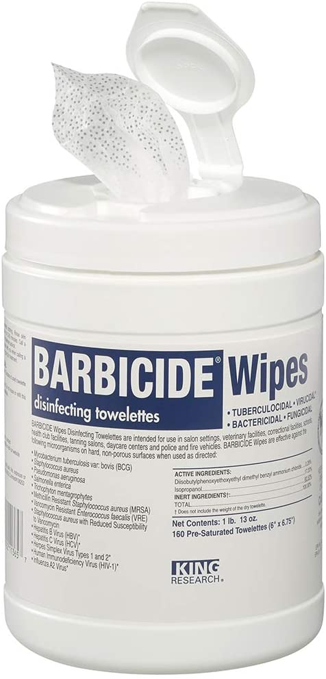BARBICIDE Wipes disinfecting towelettes