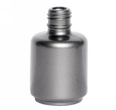 Empty Silver Bottle with Cap & Brush