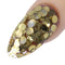 YN - Young Nails Art Confetti- Gold Polka Dot, 1/4oz