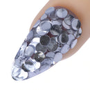 YN - Young Nails Art Confetti- Silver Polka Dot, 1/4oz