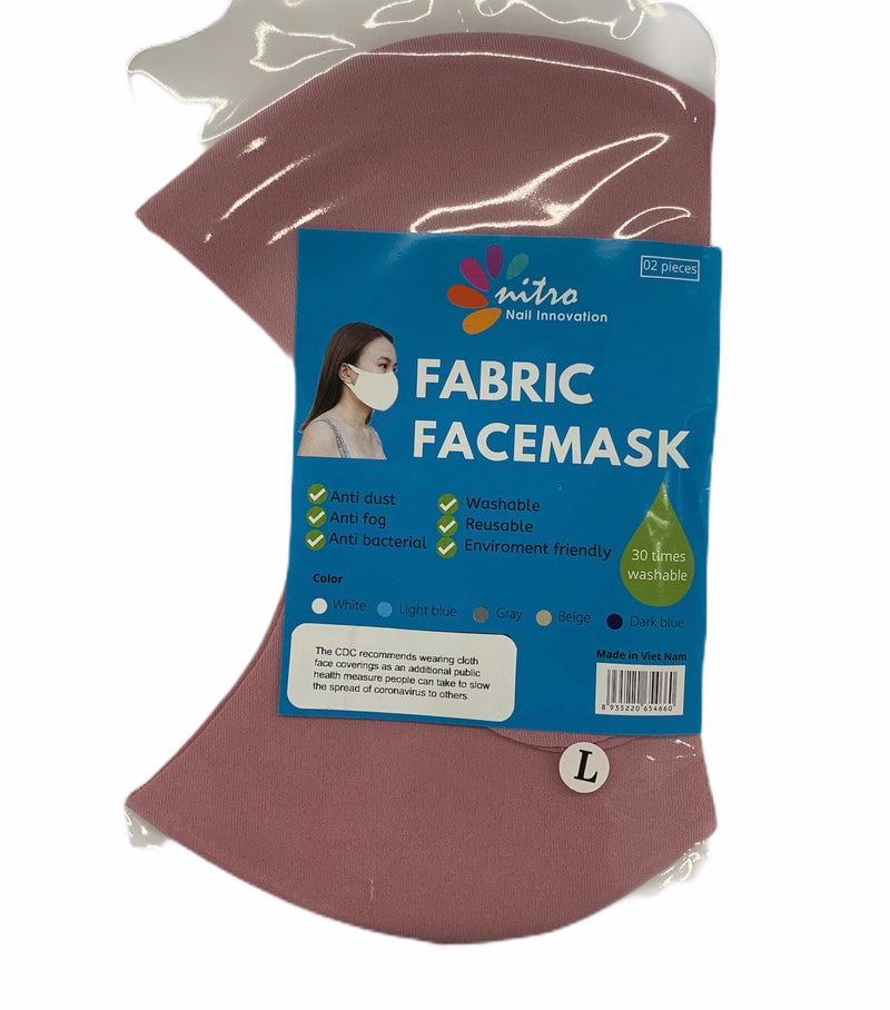 Fabric Face Mask 2pc/pak (Size:M/L/XL)
