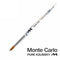 Acrylic Brush - Monte Carlo 100% Pure Kolinsky | WHITE Marble Acrylic