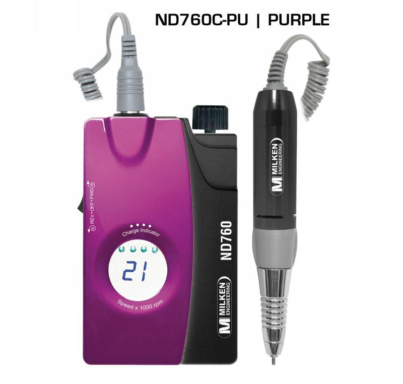 PURPLE Milken ND760 Portable E-File 25,000 RPM Purple