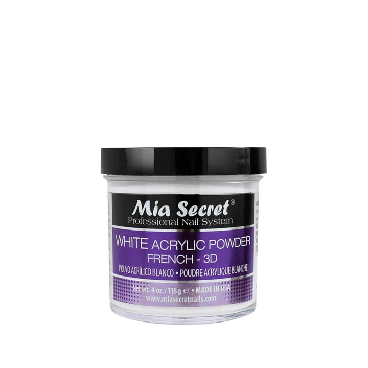 Mia Secret White Acrylic Powder French- 3d