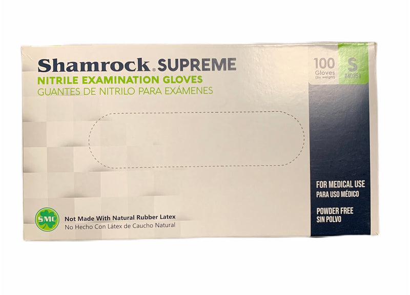 Shamrock Supreme Powder-Free Textured Blue/Purple Nitrile Exam Gloves