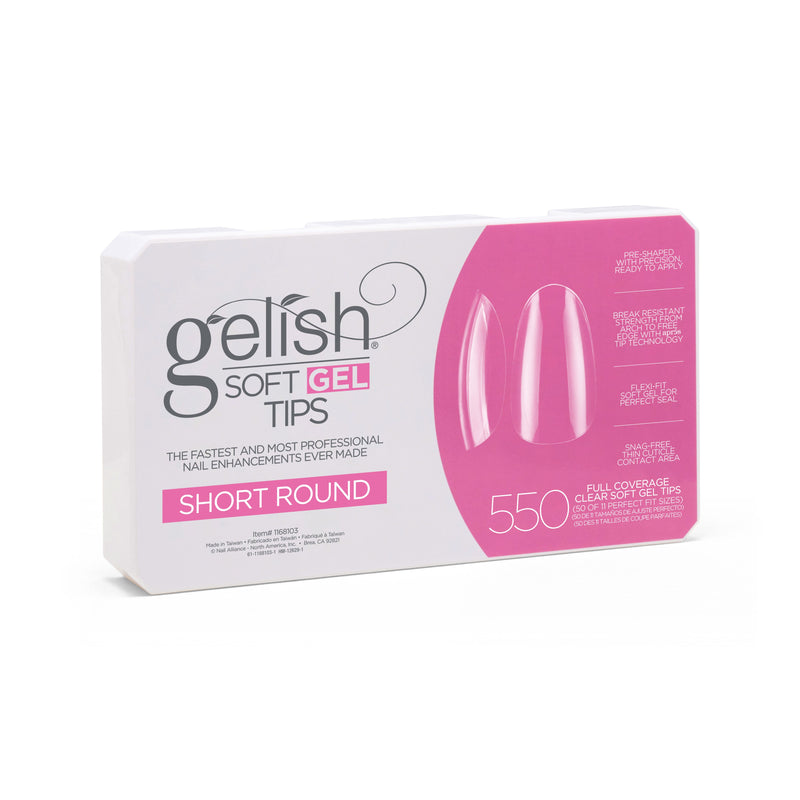 Gelish Soft Gel Short Round Tips (550CT)