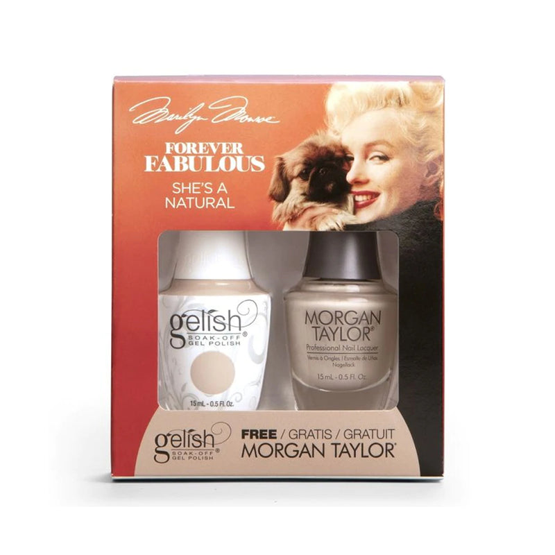 Gelish & Morgan Taylor Forever Fabulous Pack - She's A Natural (1410337) (15ml)