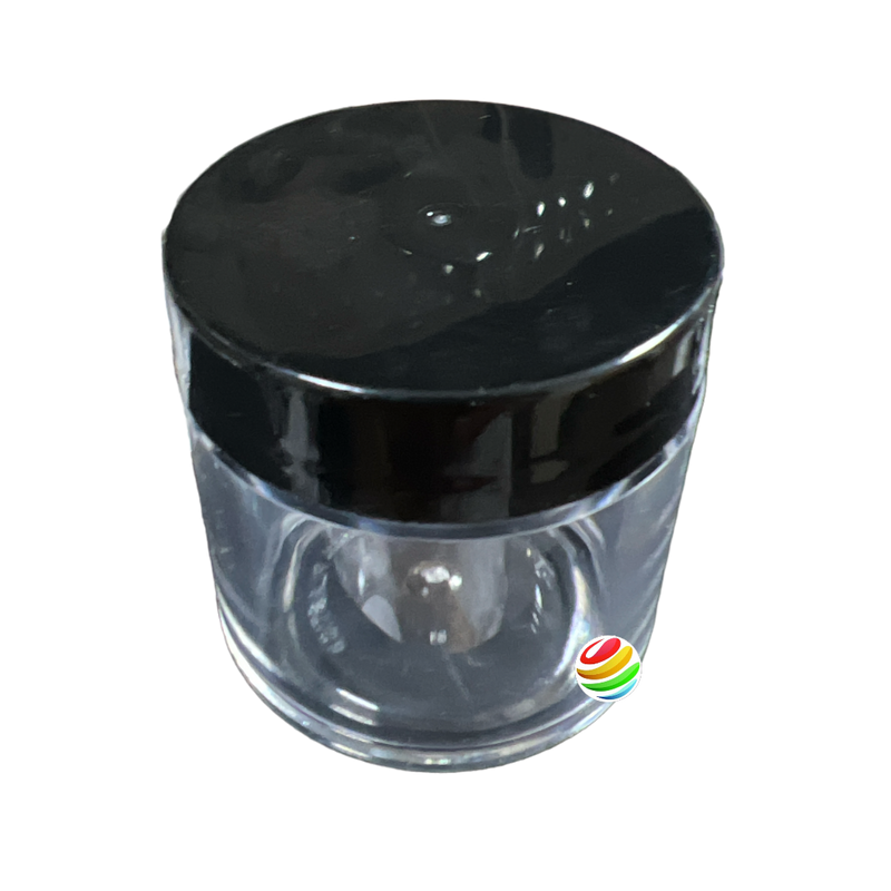 Clear PVC Thick Wall Jar 1 oz with Lid