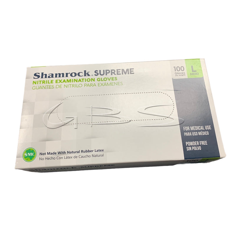 Shamrock Supreme Powder-Free Textured Blue/Purple Nitrile Exam Gloves