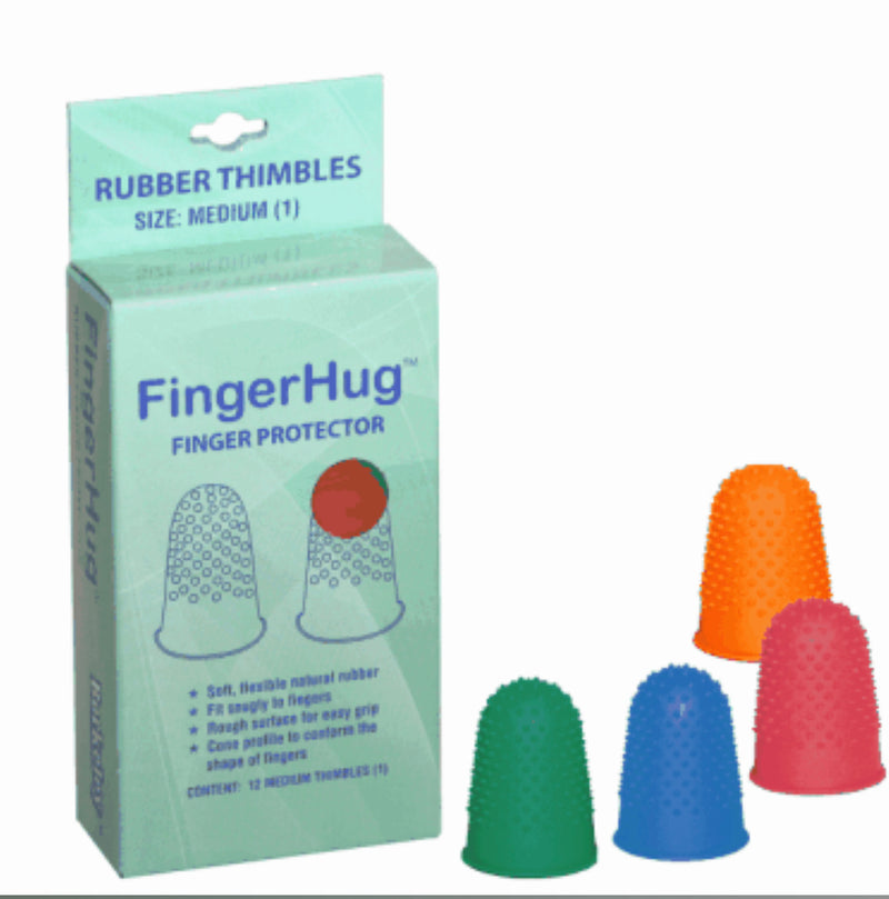 FingerHug Finger Protector Rubber Thimbles - Medium