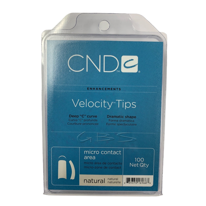 CND Velocity NATURAL Nail Tips - 100ct
